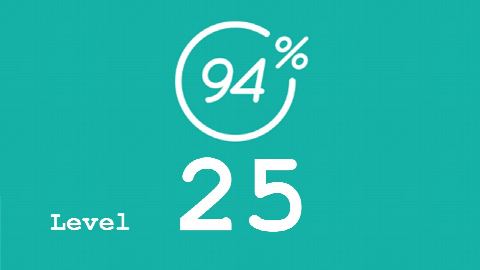 94 Prozent (94%) - Level 25 - Eltern - Lösung