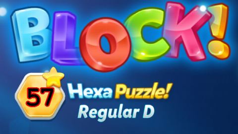 BLOCK! Hexa Puzzle! Regular D Level 57 (Premium) - Lösung Solution Walkthrough