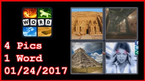 4 Pics 1 Word - 01/24/2017 - Daily Puzzle - Egypt 2017 - 1/24/2017 - January 24, 2017 - Answer