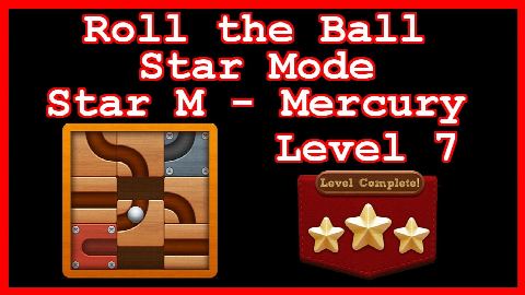 Roll the Ball Mercury Level 7 (Star Mode - Star M) - Lösung Solution Walkthrough