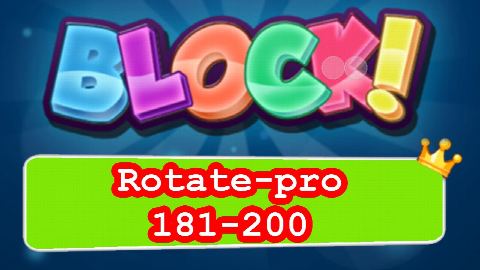 BLOCK! Rotate-pro Level 181-200 (Special Platinum) - Lösung Solution Walkthrough