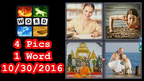 4 Pics 1 Word - Daily Puzzle - Halloween 2016 - 10/30/2016 - 10/30/2016 - October 30, 2016 - Answer