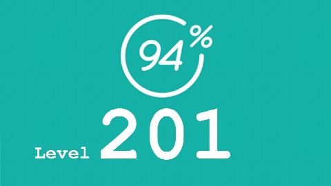 94 Prozent (94%) - Level 201 - Bild Mönch - Lösung