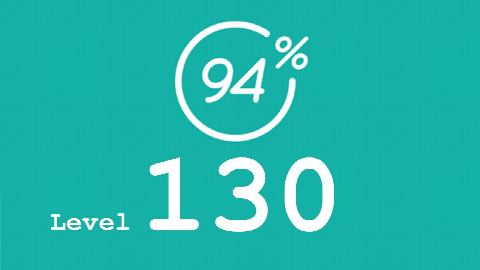 94 Prozent (94%) - Level 130 - Edelsteine - Lösung
