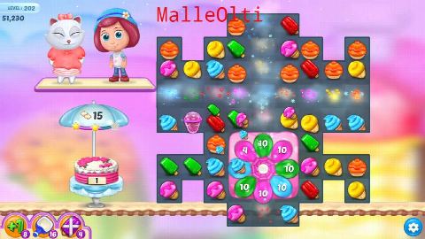 Ice Cream Paradise - Match 3 - Level 202 - Lösung Solution Walkthrough