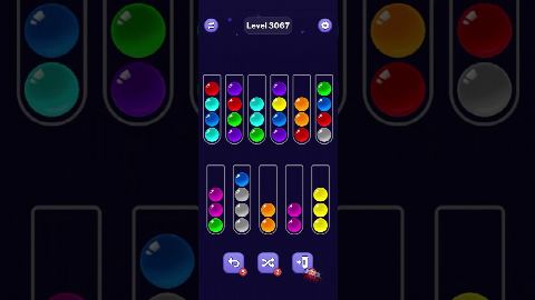 Ball Sort Puzzle – Level 3061–3070 gelöst