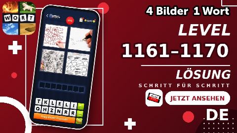 4 Bilder 1 Wort – Level 1161–1170 gelöst | Alle Lösungen (Update: 2026)