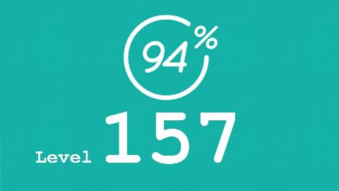 94 Prozent (94%) - Level 157 - Bild Ruinen - Lösung