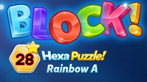 BLOCK! Hexa Puzzle! Rainbow A Level 28 (Basic) - Lösung Solution Walkthrough
