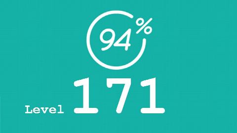 94 Prozent (94%) - Level 171 - Bild Weihnachtsmann - Lösung