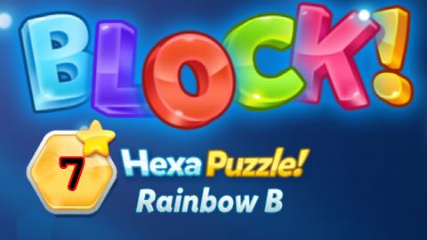 BLOCK! Hexa Puzzle! Rainbow B Level 7 (Basic) - Lösung Solution Walkthrough