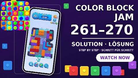 Color Block Jam – Level 261–270 gelöst