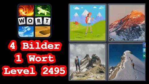 4 Bilder 1 Wort - Level 2495 - Wiese, Berge, Felsen - Lösung