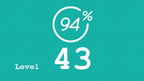 94 Prozent (94%) - Level 43 - Hochzeit - Lösung