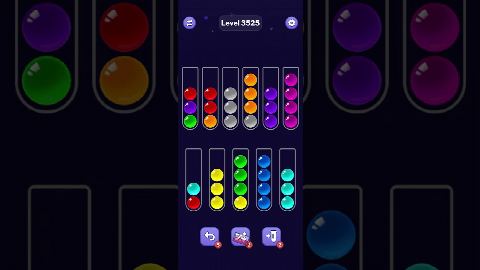 Ball Sort Puzzle – Level 3521–3530 gelöst
