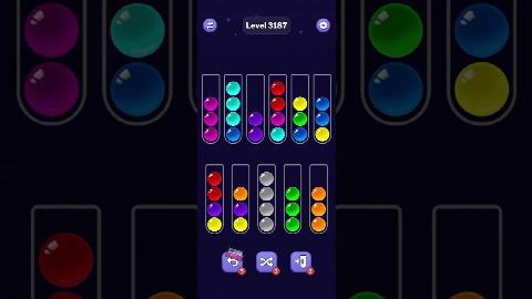 Ball Sort Puzzle – Level 3181–3190 gelöst