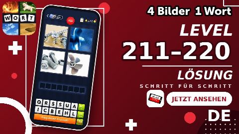 4 Bilder 1 Wort – Level 211–220 gelöst | Alle Lösungen (Update: 2026)