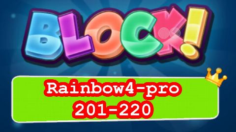 BLOCK! Rainbow4-pro Level 201-220 (Special Platinum) - Lösung Solution Walkthrough