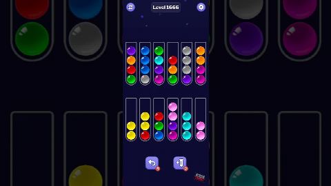 Ball Sort Puzzle – Level 1661–1670 gelöst