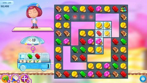 Ice Cream Paradise - Match 3 - Level 211 - Lösung Solution Walkthrough