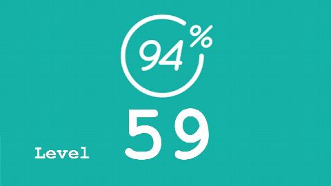 94 Prozent (94%) - Level 59 - Wald - Lösung