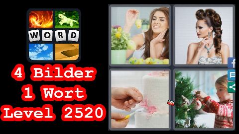 4 Bilder 1 Wort - Level 2520 - Osterei, Ohrring, Torte, Weihnachtsbaum - Lösung