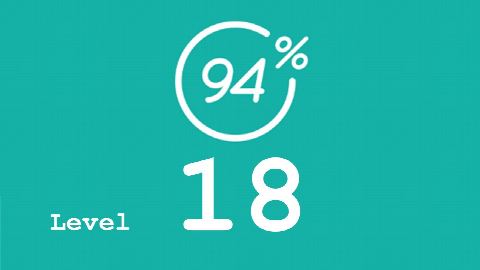 94 Prozent (94%) - Level 18 - Bild Qualle - Lösung