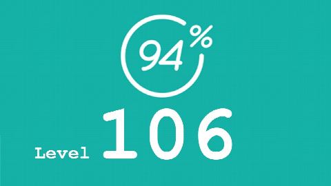 94 Prozent (94%) - Level 106 - Prinzessin - Lösung