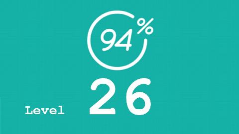 94 Prozent (94%) - Level 26 - Haustier - Lösung