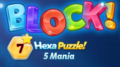 BLOCK! Hexa Puzzle! 5 Mania Level 7 (Basic) - Lösung Solution Walkthrough