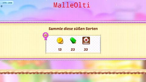 Ice Cream Paradise - Match 3 - Level 208 - Lösung Solution Walkthrough