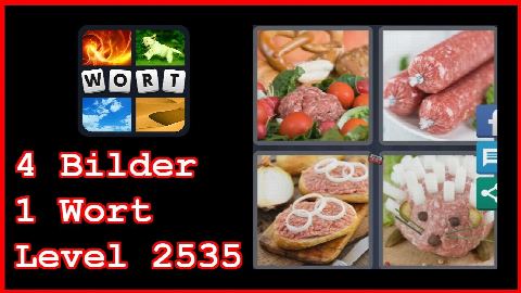 4 Bilder 1 Wort - Level 2535 - Mettbrötchen, Mettigel - Lösung