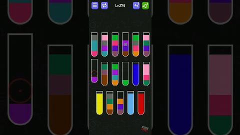 Water Sort - puzzle games – Level 271–280 gelöst