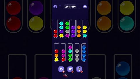 Ball Sort Puzzle – Level 3131–3140 gelöst