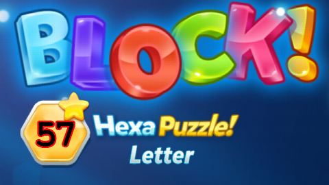 BLOCK! Hexa Puzzle! Letter Level 57 (Basic) - Lösung Solution Walkthrough