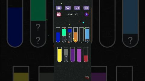 Water Sort Puzzle | Guru Game - Level 203 gelöst