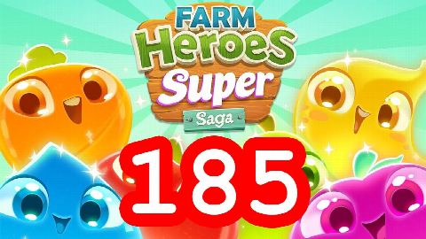 Farm Heroes Super Saga - Level 185 - Lösung Solution Walkthrough