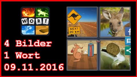 4 Bilder 1 Wort - Tägliches Rätsel - Australien 2016 - 09.11.2016 - 9.11.2016 - 9. November 2016 -