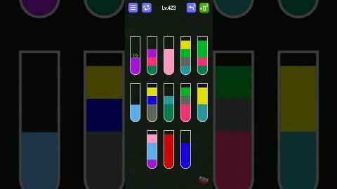 Water Sort - puzzle games – Level 421–430 gelöst