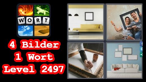 4 Bilder 1 Wort - Level 2497 - Sofa, Paar, Malen, Bilder - Lösung