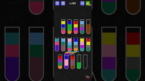 Water Sort - puzzle games – Level 1411–1420 gelöst