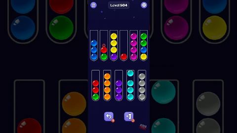 Ball Sort Puzzle – Level 501–510 gelöst