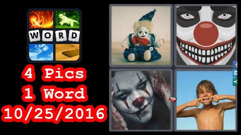 4 Pics 1 Word - Daily Puzzle - Halloween 2016 - 10/25/2016 - 10/25/2016 - October 25, 2016 - Answer