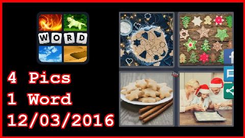 4 Pics 1 Word - 12/03/2016 - Daily Puzzle - Christmas 2016 - 12/3/2016 - December 3, 2016 - Answer