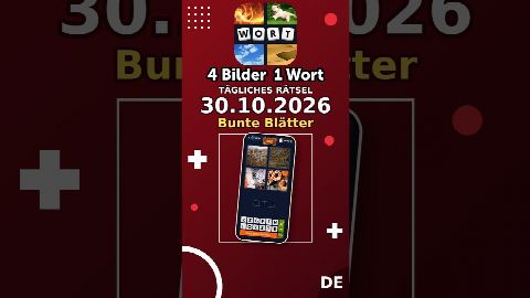 4 Bilder 1 Wort – Tägliches Rätsel 30.10.2026 – Lösung „Bunte Blätter“