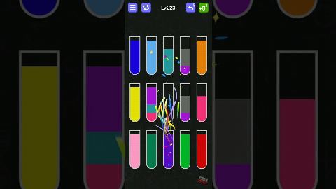Water Sort - puzzle games – Level 221–230 gelöst