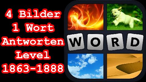 4 Bilder 1 Wort - Level 1863-1888 - Finde 4 Verben! - Lösungen Antworten