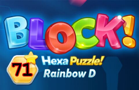 BLOCK! Hexa Puzzle! Rainbow D Level 71 (Premium) - Lösung Solution Walkthrough