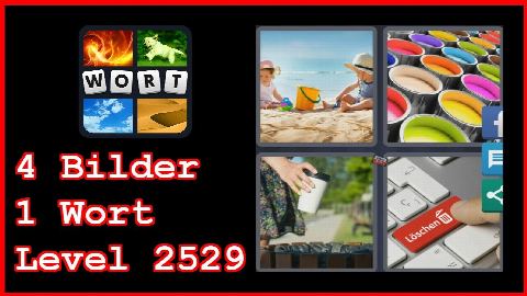 4 Bilder 1 Wort - Level 2529 - Strand, Farbe, Kaffee, Entfernen - Lösung