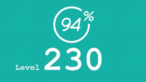 94 Prozent (94%) - Level 230 - Bild Computerspieler - Lösung